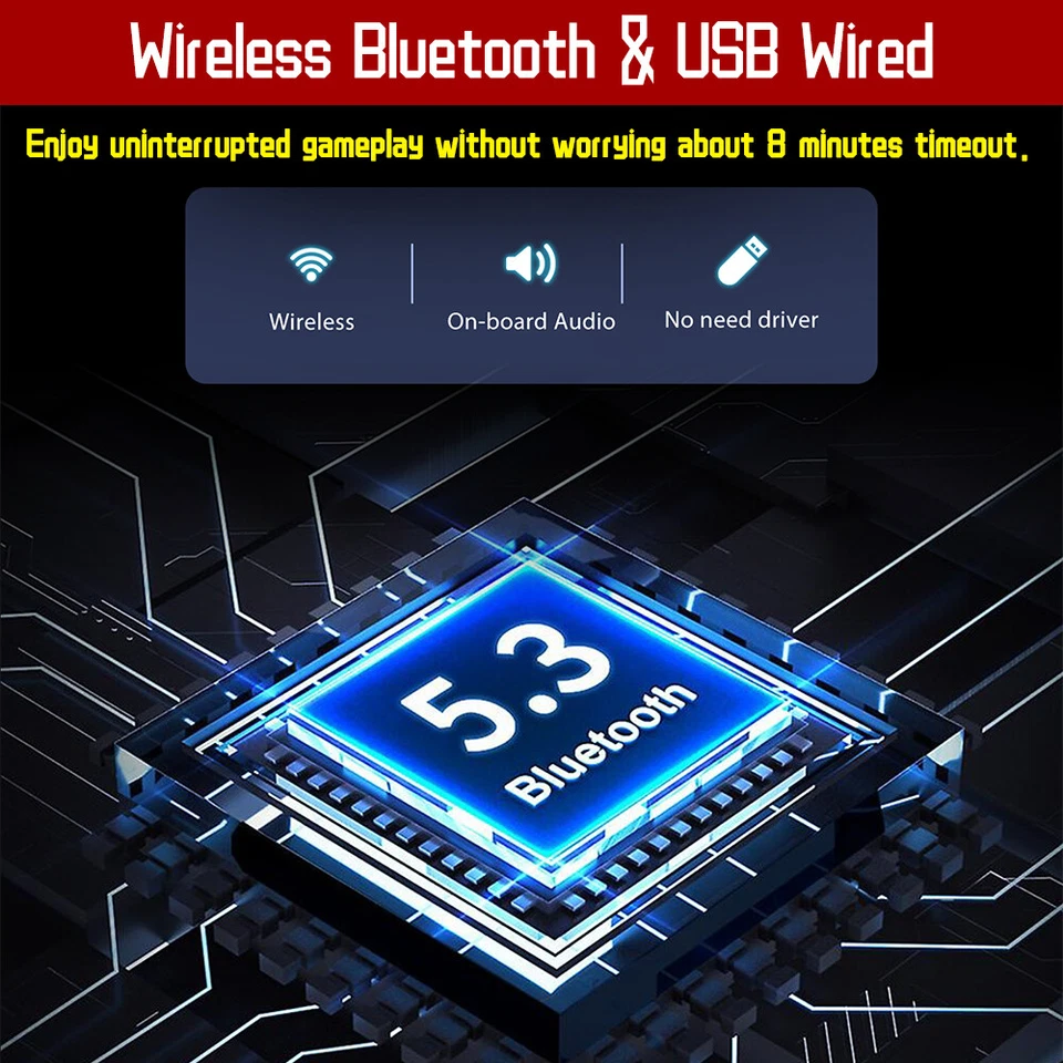 QRD S3 Wireless Arcade Stick for Nintendo Switch PS4 PS3 PS2 Xbox 360 PC Mac iOS - Image 3 of 4