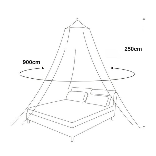 1PC Mosquito Net Canopy Dome Fly Insect Protect Double Bed Tent Mesh Curtain - Picture 2 of 14