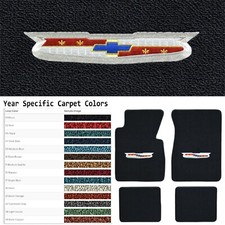 Acc 1955-1957 Chevrolet Bel Air Crest Logo 4pc Loop Floor Mats Acc 1955-1957 Chevrolet Bel Air Crest Logo 4pc Loop Floor Mats