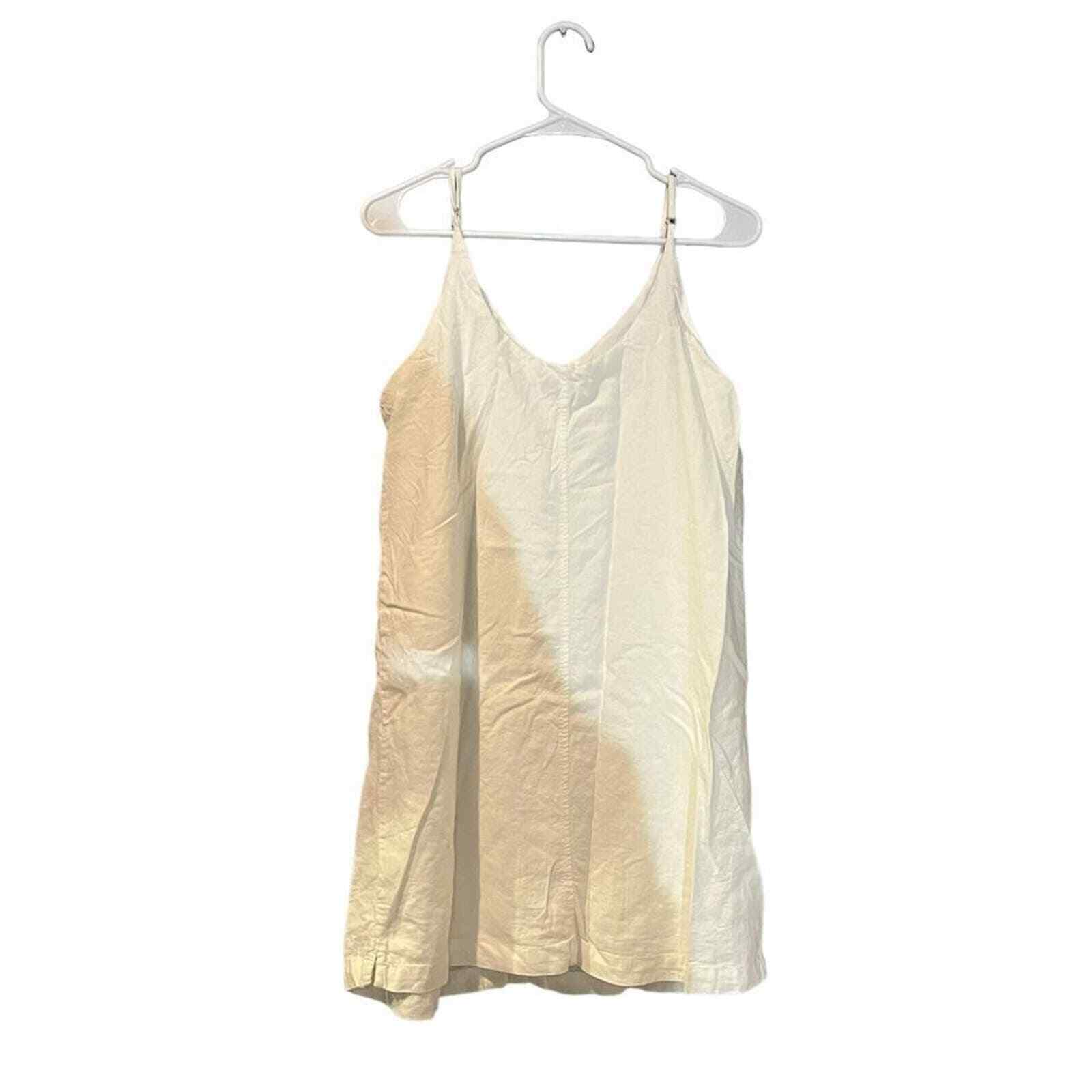 Thread and Supply White Button Down Mini Dress Si… - image 5