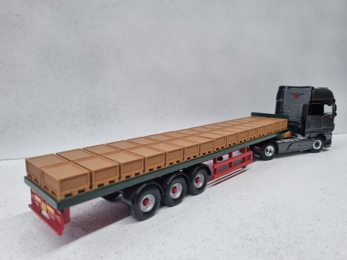 ミニカー WSI MODELS 1/50 FLAT BED TRAILER Amazon.com: WSI Flat Bed Trailer 3 AXLE for Premium Line 1