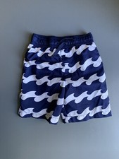 Crown  Ivy Boy  s Blue Striped Swim Trunks Size 5