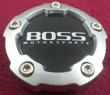 Boss Motorsports Wheels Black / Silver Custom Wheel Center Cap # 3268 (1)