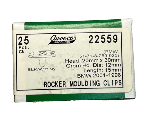Retenedor de moldeo especial 25 Auveco 22559 para BMW 51-71-8-259-025 - Imagen 3 de 3