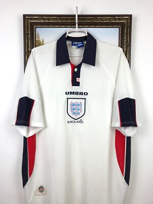 England Home football shirt 1997 Soccer Umbro Jersey Mens Trikot