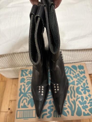 Harley Davidson Women’s Black Western Studded High Heel Boots.