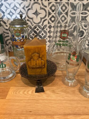 Dortmunder DAB Actien Brauerei Pilsener Krug Glas Kerze Pitcher - Bild 4 von 5