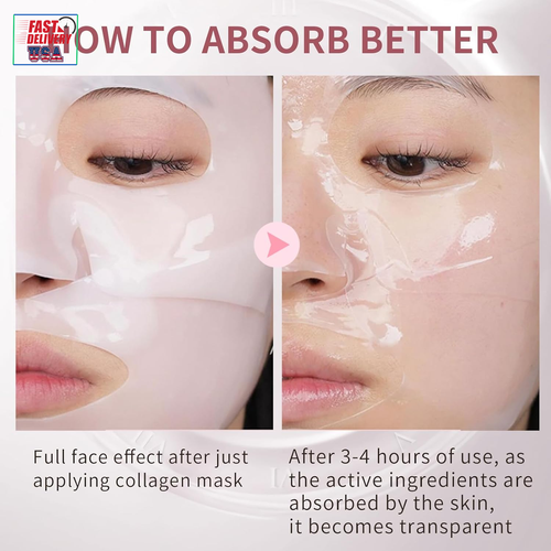 Bio-Collagen Face Masks, Real Deep Collagen Mask, Vitality-Fill Deep Hydrates, F - Picture 3 of 12