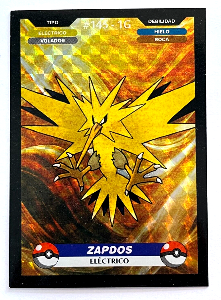 2025 POKEMON KANTO CREALASER TCG Card #145 ZAPDOS Peru Edition