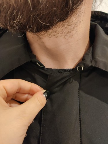 Cappotto Nero Herno Laminar Uomo - Foto 8 di 12