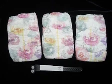 Rose Print Diapers for Reborn, baby doll, baby shower decor, box opening