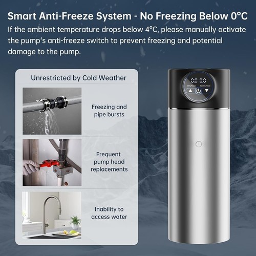 Pompa potenziatore pressione acqua SUPERFLO 600W per casa - Foto 5 di 9