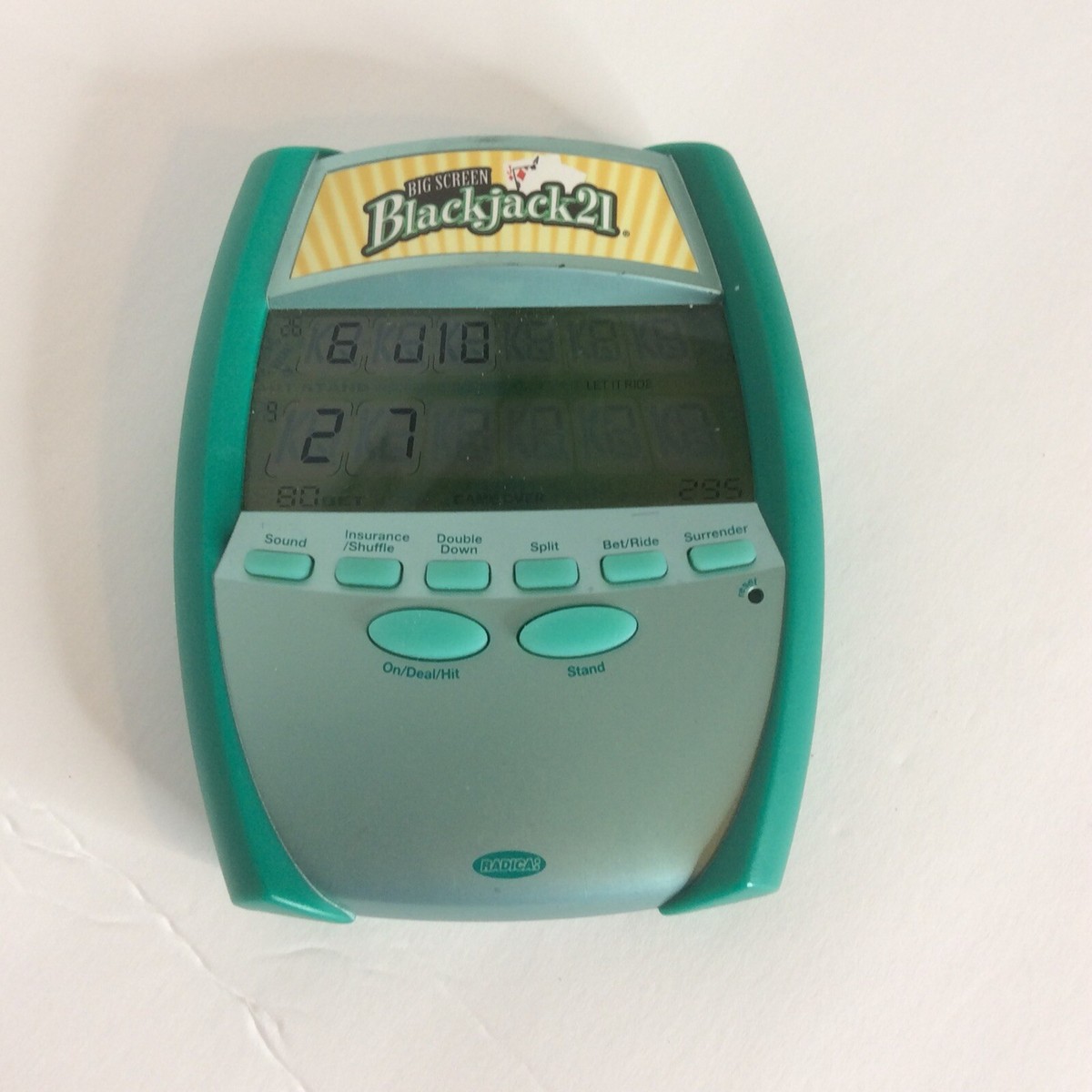 Radica Blackjack 21 Big Screen Electronic Handheld Video Game 2005