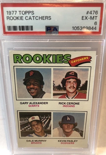 1977 Topps Rookie Catchers Dale Murphy RC #476 PSA 6 EX-MT