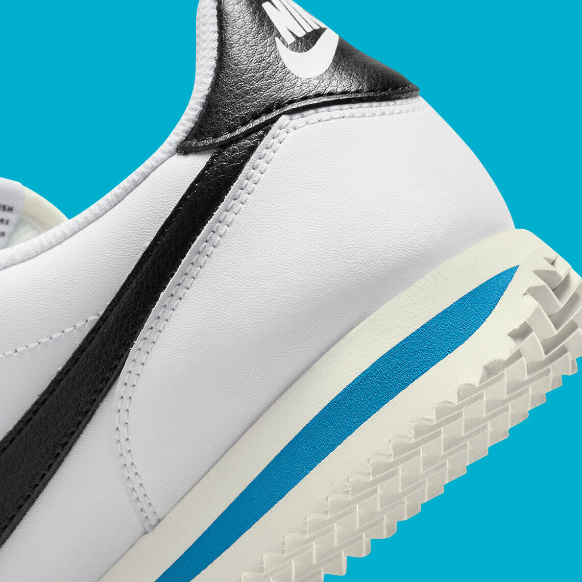 Nike Cortez Sneaker White Black Light Photo Blue Retro