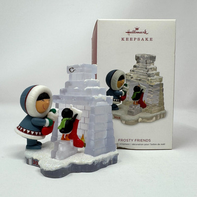 2018 Hallmark Keepsake Ornament Frosty Friends Series #39 Ice Fireplace Mantle