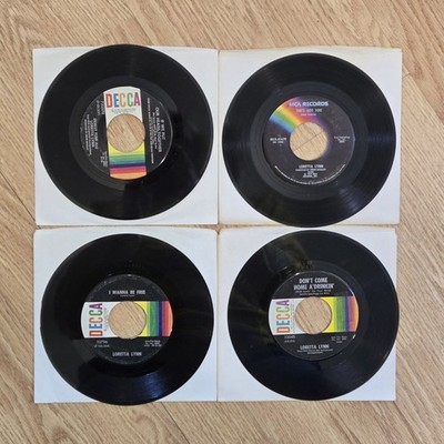 Loretta Lynn 45s- Lot Of 4- Put Heads Together, Shes Got You, Dont Come Drinkin,