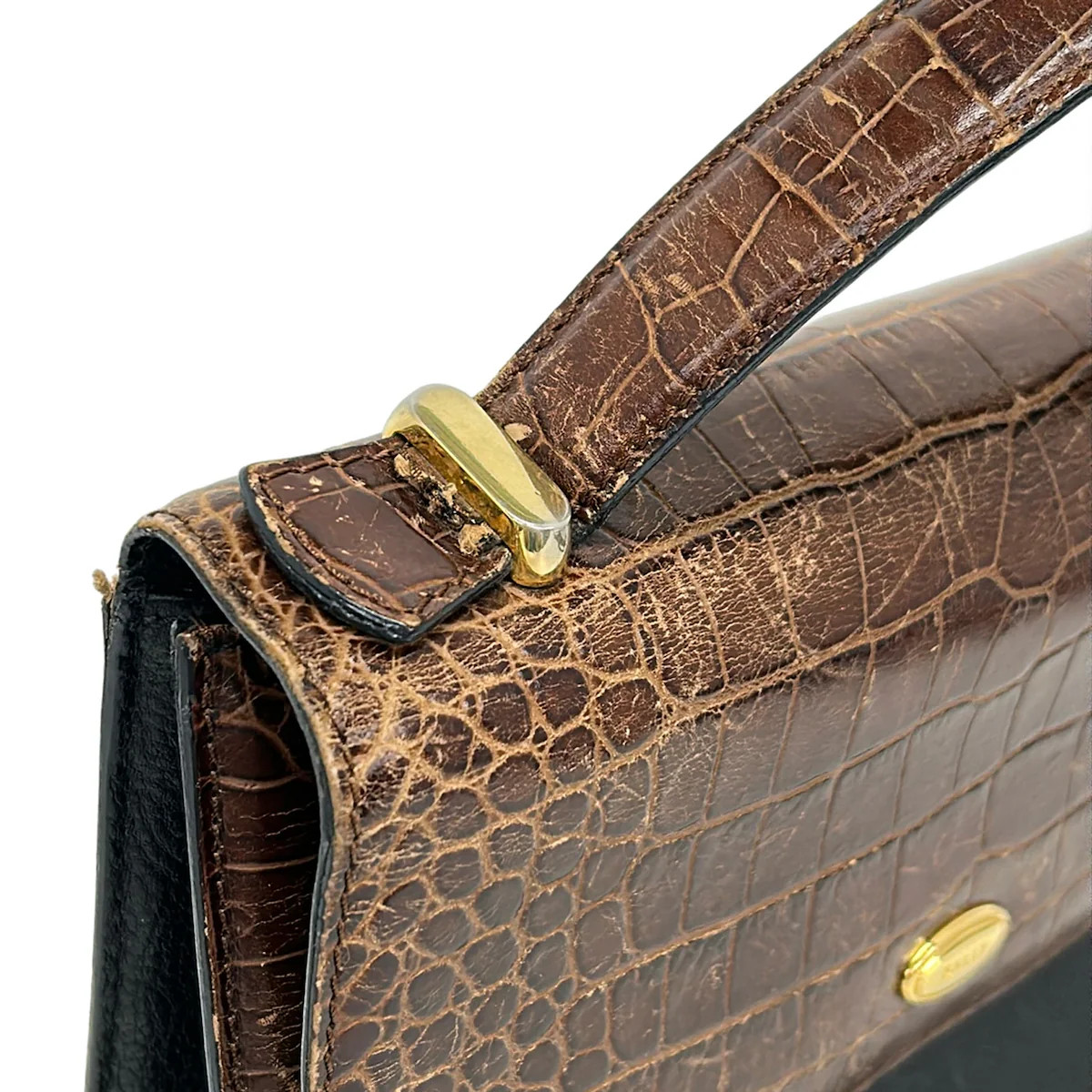 BALLY Brown Black Leather Handbag — image 13