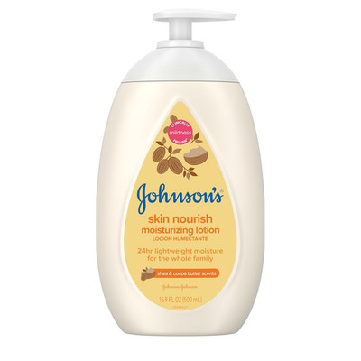 Johnson'S Skin Nourish Moisturizing Baby Lotion for Dry Skin with Shea & Cocoa B