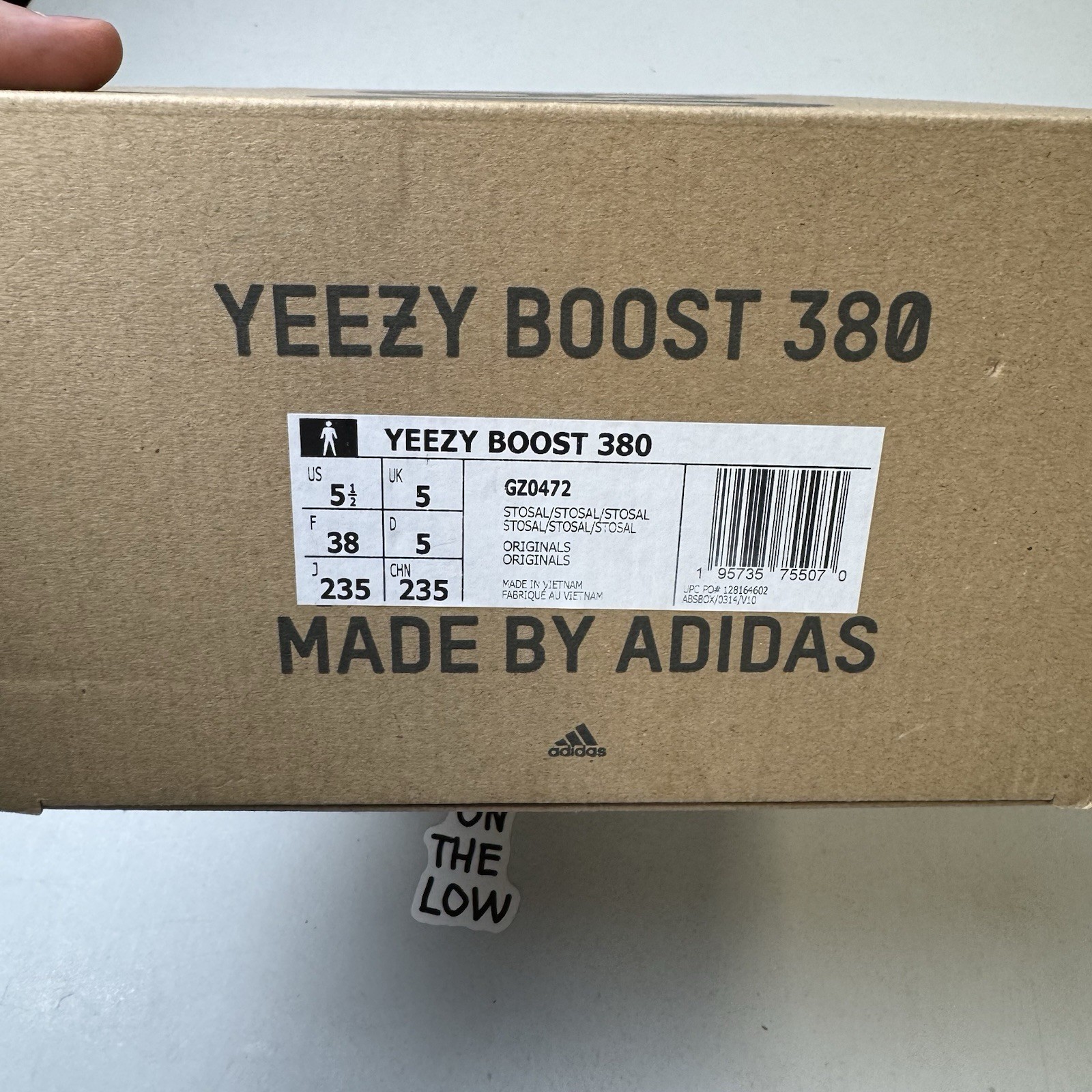 adidas Yeezy Boost 380 Stone Salt | GZ0472 | NEW | Size 5.5 Mens thumbnail 5