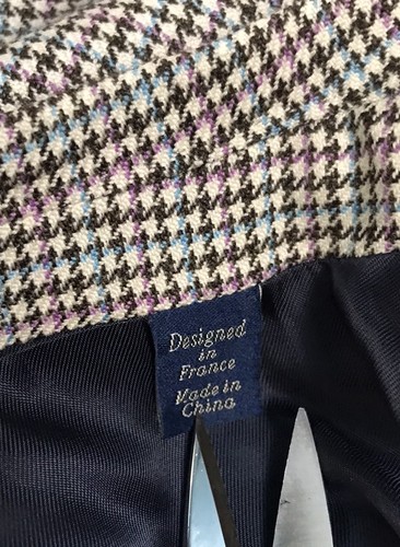 Faconnable Loro Piana Super 120's Wool Houndstooth Check Sport Coat Blazer 54L - Picture 3 of 24