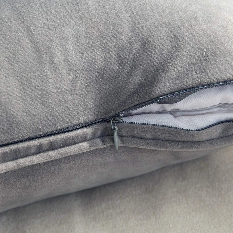 MIULEE 2er Set Samt Kissenbezug Flansch Kissenhülle Dekorative Sofakissen Dek... - Bild 4 von 4