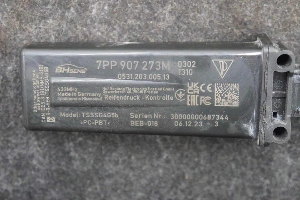 Sensor de presión de neumáticos módulo TPMS 9A790727351 Porsche 718 Cayman Boxster 982 Foto 4 de 4