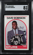 David Robinson Spurs 1989-90 Hoops #138 SP RC-Graded Rookie Card (SGC 8)