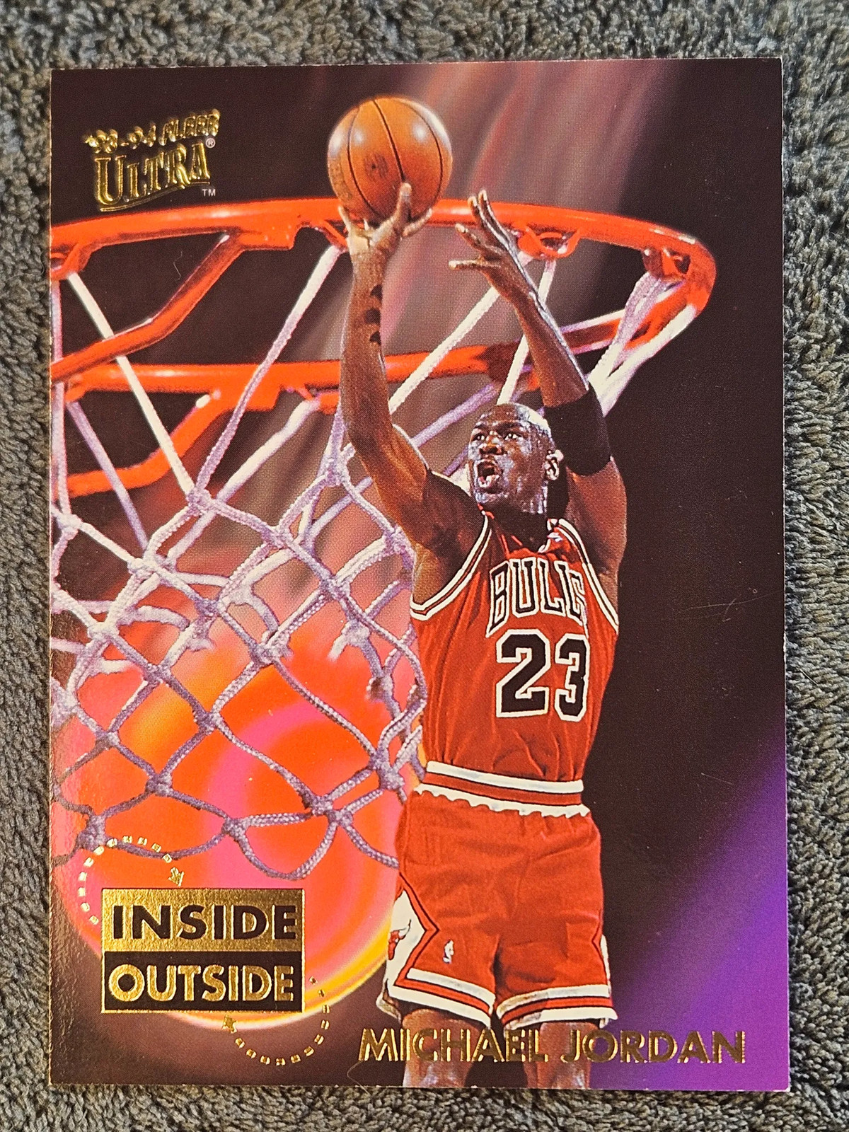 1993 Fleer Ultra Inside Outside #4 Michael Jordan Chicago Bulls HOF