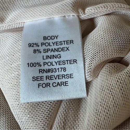 Tahari Damenbluse silberfarben Pailletten ärmellos gefüttert Glitzer Größe L neu mit Etikett - Bild 7 von 7