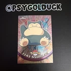 Pokemon Topps Holographic Chrome Card Snorlax #143 NM C15