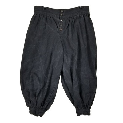 Mytholon Canvas Breeches Men Small Black Landsknecht LARP Renaissance Trousers