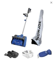 Snow Joe 24 Volt iON+ Cordless Snow Shovel Kit with Battery 24V-SS12 -HT Blue