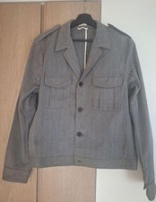 MARC JACOBS Denim Jacket Gray Epaulettes Size 52 0825MT056