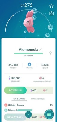 Pokémon Alomomola Go TD
