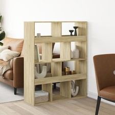 Raumteiler | CD-Regal | Bücherregal | Regal mit zehn Fächern | 100x33x125,5