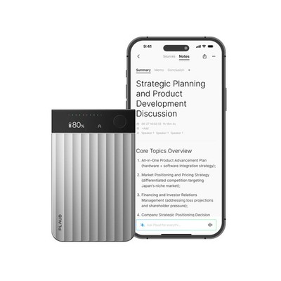 Plaud Note Pro dicteerapparaat (Zilver, 64 GB, Bluetooth (BLE 5.4