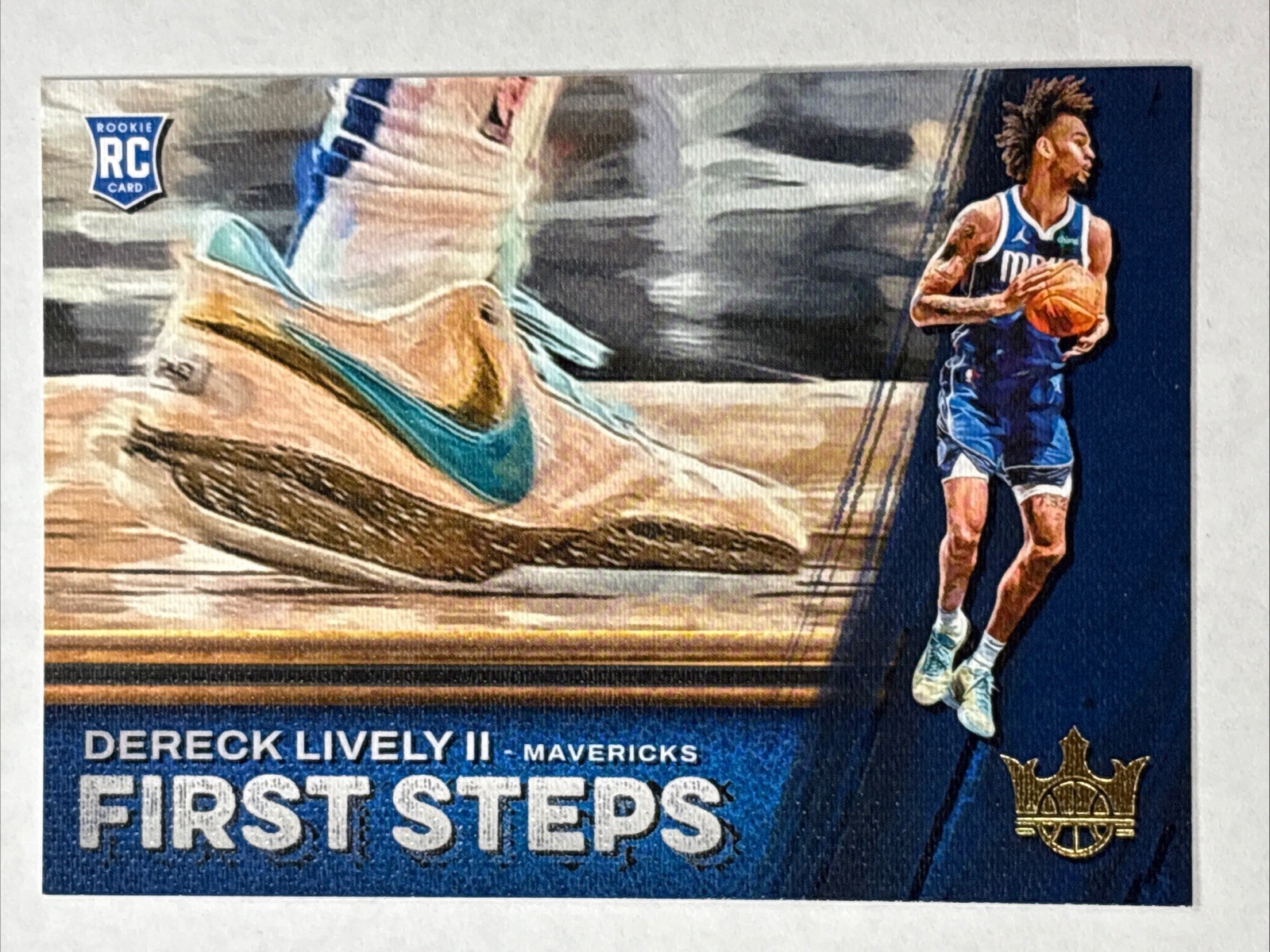 2023-24 Panini Court Kings Dereck Lively First Steps #10 RC Dallas Mavericks