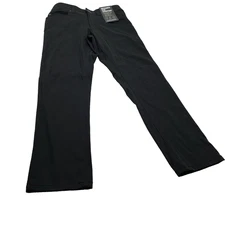 Union 32x30 Black Jeans Straight Fit Stretch Comfort Flex Twill Look Knit Feel