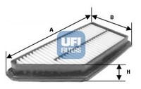 Luftfilter UFI 30.237.00 Filtereinsatz FüR Honda Prelude 4 5 16V BB9 BB3 BB6 BB8