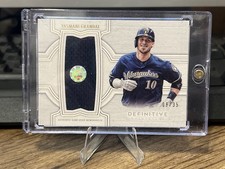 Yasmani Grandal 2020 Definitive Collection Jersey Card #DJRC-YGR Serial #/35