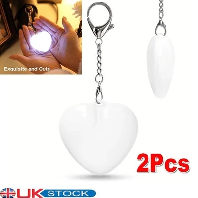 2Pcs Heart Pattern Touch Sensing Light Handbag Accessories LED Creative Gift