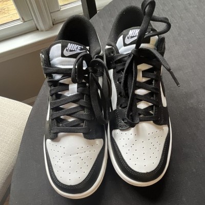 Nike Dunk Low Panda Black White Women's Low Top Leather Sneakers DD1503-101
