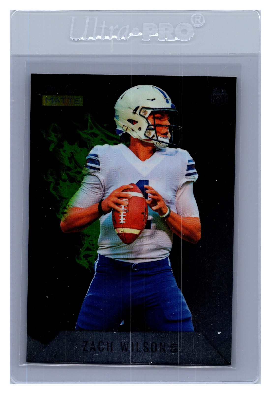 2021 Wild Card Matte White #MRHR-5 Zach Wilson Red Hot Rookie Green