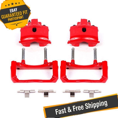 Power Stop S4836 Red Powdercoated Performance Rear Brake Calipers