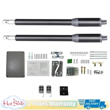 New Automatic Arm Dual Swing Gate Opener Heavy Duty Kit Electric Remote Control