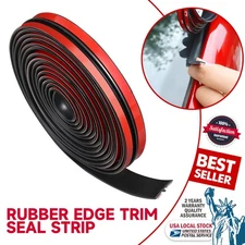 Black Universal 3M T Shaped Rubber Car Door Window Edge Seal Strip Weatherstrip