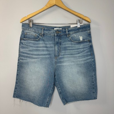 LOFT The Skinny Bermuda Short Denim High Rise Stretch  Women's 30 New 
