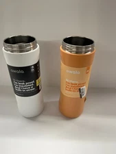 Lot Of 2 Owala Water bottle Tangy Tango and Sleek 24oz NO LIDS