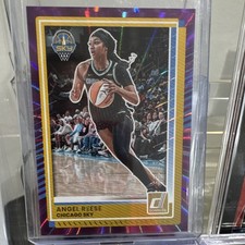 Panini 2025 Donruss WNBA Angel Reese #71 Chicago Sky Purple Parallel /99